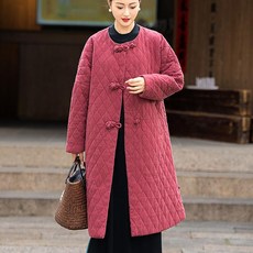 두루마기 개량 한복 부인 철릭 누빔 코트 패딩 경량