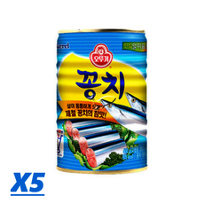 오뚜기꽁치, 400g, 5개