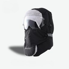 썬HOME 5 IN 1 방한모자 스키모자 기모모자 군밤모자 남녀공용 고글포함, 1세트, 블랙