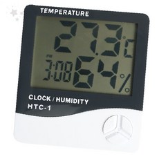 LCD 온도 습도 시계 알람 달력 날씨 디지털 탁상 시계, 1개