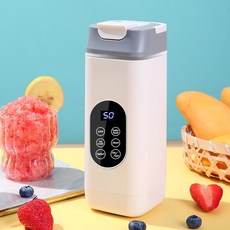 USB充電便攜榨汁杯，家用碎冰果汁機，12刀隨行杯, 白 HS - 880
