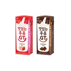 남양 맛있는우유 GT 200mlx24팩 /딸기우유/초코우유/무배, 24세트, 200ml