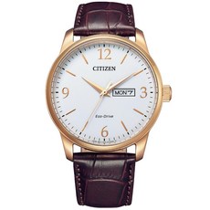 CITIZEN Eco-Drive 皮革錶帶 男錶
