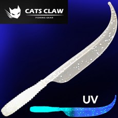 추랑피싱 글로우 UV 전갱이웜 볼락웜 아징웜 환도웜 2.5인치, 10개, 0.4g, 아징웜 002 화이트