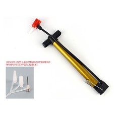 산악 일반자전거 바퀴 빠진바람 넣기 주입 튜브 에어펌프, A형(던롭)