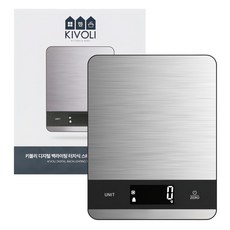 Kiboli數位背光觸控式不鏽鋼廚房電子磅秤, 混合顏色, 單一商品, 1kg