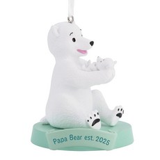 Hallmark Papa Bear New Dad 2025 크리스마스 장식 아빠를 위한 선물, Hallmark Papa Bear New Dad 202