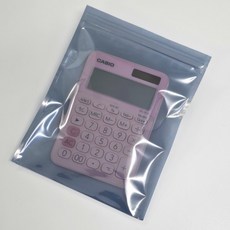 정전기 방지 차단 제전 지퍼백 봉투 17x22cm 다회용 비닐 슬라이 포장 드 딩, 1개