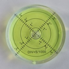 수평계 눈금각도 수평레벨기 버블 - 66x10mm 대형 원형 만능 수평기, 1개