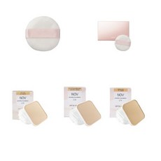 NOV娜芙防曬粉餅SPF30/娜芙防曬粉餅盒(附粉撲) 輕盈透氣，有效阻擋紫外線，打造自然透亮妝感, 1個, 防曬粉餅SPF30-粉嫩色PO-10