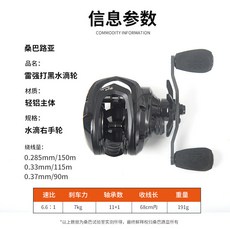 【釣魚名人】桑巴路亞911水滴輪 全金屬 雷強防炸線 遠投打黑 路亞輪 近海船釣 漁具配件, 1個, 桑巴911雷強漁輪【右手】