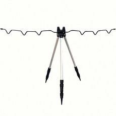 낚시대 거치대 7구 3단 접이식 낚시 지지 휴대 용 거치 스탠드 아웃도어 피싱 액세서리, (실버)