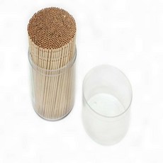 단면 이쑤시개 위생 휴대 치간 청소 구강 관리 나무 일회용 포장, 1개