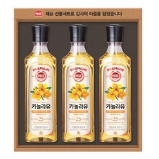 [브랜드정품] 사조대림 해표선물세트 고급유 3호 카놀라유 설명절 식용유 명절 회사 직원 선물 추천