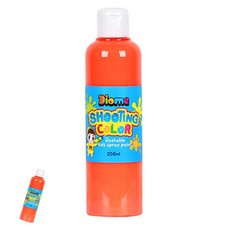 [팔마누] 미술수업 아동미술재료 어린이미술교육 미술놀이 스프레이 물감 슈팅 컬러 리필 250ml 형광주황