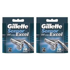 질레트 센서엑셀 전용 교체용 면도날, 10개입, 2개