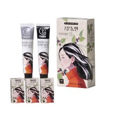 오디코디 7분동안 염색제 새치염색약 샴푸하듯이, 검정(1제 60ml + 2제 60ml) 12개월분, 3개