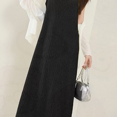 원피스 여성 끈나시 롱 러플 스트링 여름 민소매 롱원피스