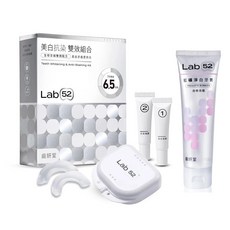 齒妍堂 美齒面膜 口腔淨白 衛福部核可, 1個, 牙齒美白抗染雙效組+藍礦淨白牙膏110g