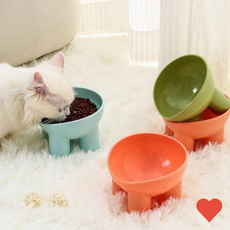 반려동물 사선형 볼 식기 밥그릇 강아지밥그릇 고양이밥그릇 반려동물밥그릇, 핑크