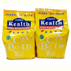 寶瀛康素Kealth盈養配方2016公克袋裝-Happy玩家授權經銷，強化鈣質，均衡營養, 2包, 寶瀛國際有限公司, 盈養配方