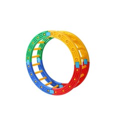 구름다리 밸런스 브릿지 유아 사다리 운동 근력 교구 성장 균형잡기, 빨강 및 파랑 (반원), 1개