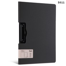 得力 橫版文件夾 5011 A4 尺寸 黑色 墊板 紙夾 資料夾, 1個, 深灰