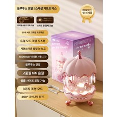 여아용 생일 선물 별빛 투영 조명 완구, 1개, 로코코 블루투스 30장