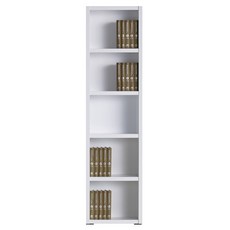 예뫼솔 2000시스템5단책장 400-500-600-800-1000-1200사이즈 수납선택 책장 책꽂이 수납장 진열장, 5단-0500책장-화이트, 5단