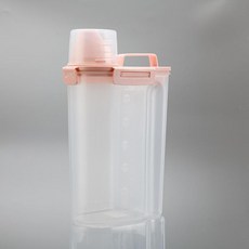 견과류 디스펜서 사료 밀폐 보관통 분배기형 용기 투명, 1개, 기본 색상