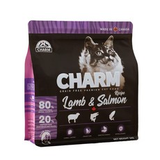 CHARM 無穀優質貓糧 羊肉鮭魚配方 1kg 成幼貓適用 腸胃敏感 低致敏 加拿大製造, 羊肉+鮭魚, 1包