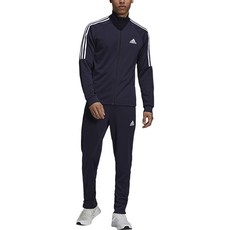 adidas 愛迪達 男款外套長褲運動套裝 海軍藍