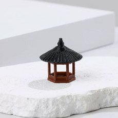 분재 건물 조경 미니어처 높이 3.0cm 수조 단층 조경용품 원형 정자 미니어처소품 정자, AD. 3CM 단층 둥근지붕정