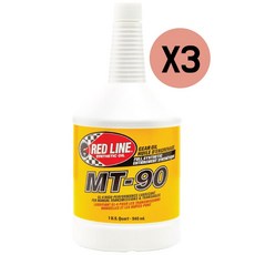 레드라인 수동 변속기 트랜스액슬 오일 946ml 3개