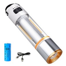 초강력 랩스 후레쉬 LED 손전등, 1개, 화이트