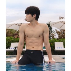 매장정품 renoma RENOMASWIM 남성 지오메트리 4부 수영복 블랙 RN-MS2F506-BK 5015575370 987315