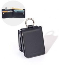 본아띠 다빈치 천연소가죽 비비지 지갑형 갤럭시 Z플립5 F731N 전용 케이스