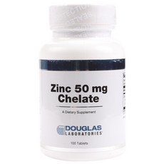 Douglas Labs 鋅 50 mg螯合物片劑, 100入, 1個, 100顆