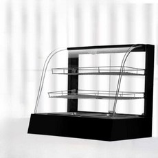 소형 온장고 치킨 튀김 핫바 보온고 휴게소 편의점, 곡선형 미니 단일 트레이 2단