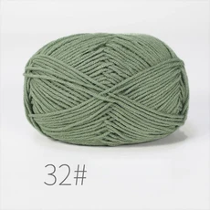 5개 혼합 색상 얀 밀크 코튼 얀 세트 핸드메이드 DIY 공예 스웨터 스카프 뜨개질용, 13 B32-5PCS