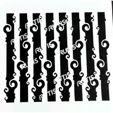 ST-CU1-0200 型染版(Stencil)-蝶古巴特diy-簍空模板-塗鴉模版-繪畫模版, 1個