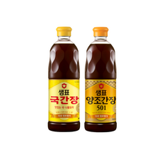 샘표 국간장 860ml + 샘표 양조간장 501 860ml, 1세트