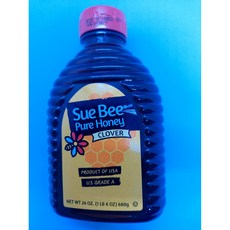 미국산 수비꿀 Sue Bee Pure Honey Clover 680g 벌꿀100%, 1개