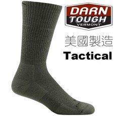 Darn Tough Tactical 軍用戰術羊毛襪/生存遊戲/登山襪 T4021 綠灰, 1個, M