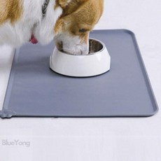 밥그릇매트 반려동물 식기매트, 핑크