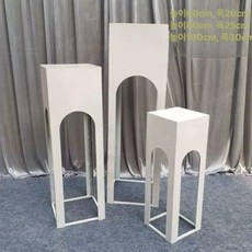 원형 전시 다이 장식 도자기 조각품 받침대 석고상, 화이트 단계별 디저트 테이블 3피스