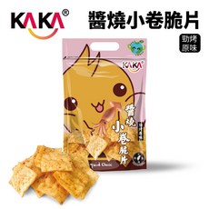 KAKA 醬燒小卷脆片 80g 勁烤原味 魷魚脆片, 1個
