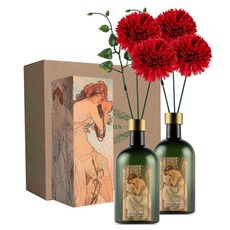 라플로리아 꽃 디퓨저, 2개, 500ml, S6.다시한번힘내요향/B2.국화(중)-L12/레드