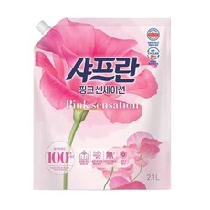 LG생활건강 샤프란 리필 2.1Lx6 핑크(1박스) 빨래방 대량 어린이집 풍성한 재구매 숙소 목욕탕 1세트, 2.1L, 6박스