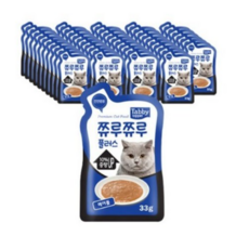 테비토퍼 쮸루쮸루 플러스 고양이 간식, 헤어볼, 33g, 48개